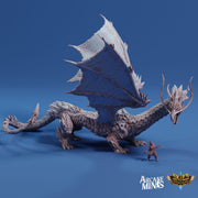 Arriax Dragon - Arcane Minis | 32mm | Dragon Folk | Metallic | Drake Wyrm