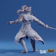 Cuthari Captain - Arcane Minis | 32mm | Pirate | Commander | Tentacles