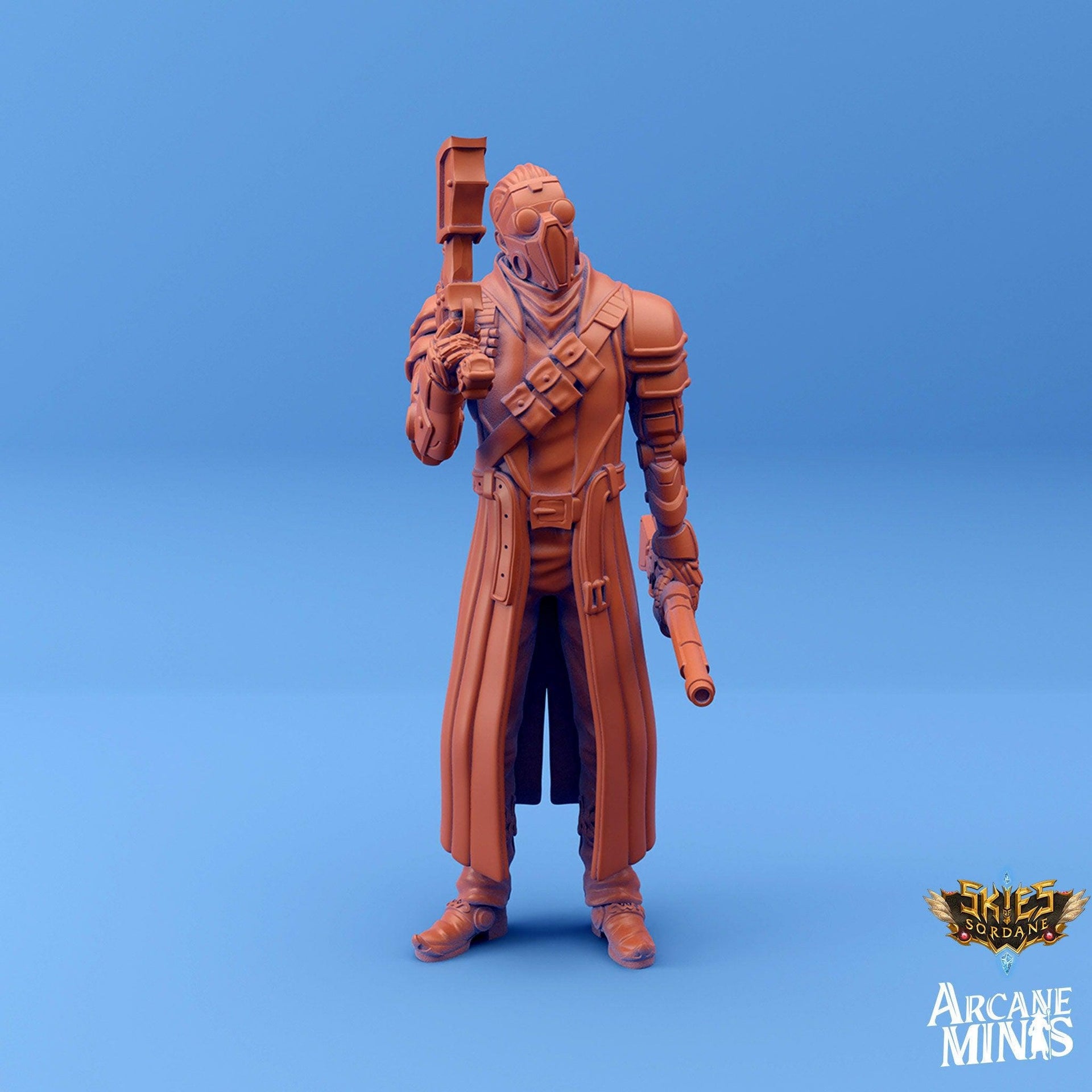 Human Mercenary Gunslinger- Arcane Minis | 32mm | Carren Crew | Pirate | Rogue | Bandit