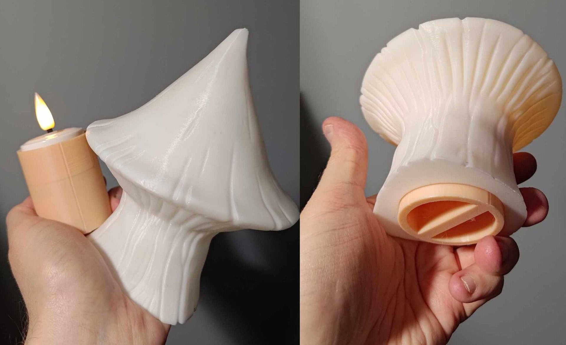 LED Mushroom Tealight Holder - Fungal Tunnels by 3DHexes | Big Fungus Terrain for Roleplaying and Gaming | Shroom