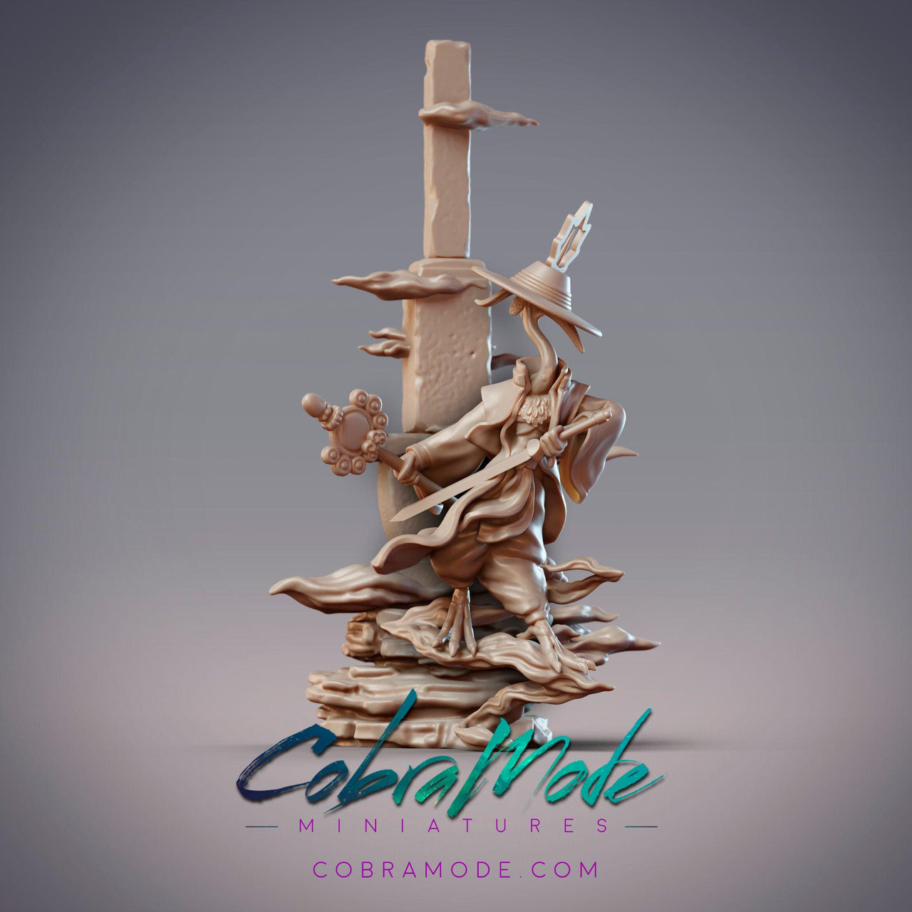 Feixian Warrior LiuYi, Crane Swordsman - CobraMode | MiniatureWargaming | Roleplaying Games | 32mm | 54mm