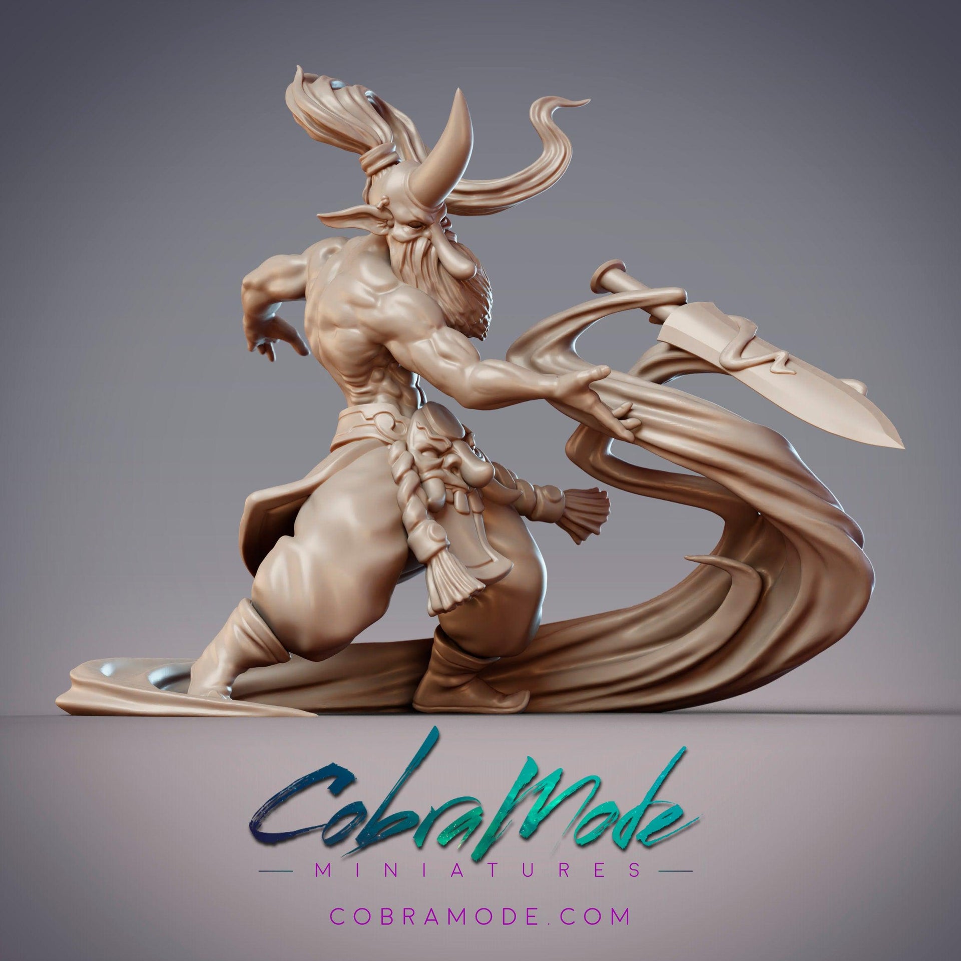 Daitengu Zuijin Jirobo - CobraMode | Miniature | Wargaming | Roleplaying Games | 32mm | 54mm | Spellblade | Fighter | Psychic | Monk