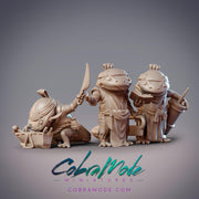 Hanzaki Surgeons - CobraMode | Miniature | Wargaming | Roleplaying Games | 32mm | Shinobi | Axolotl | Doctor | Field Medic