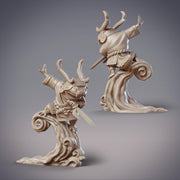 Hanzaki Ninja Hanshiro - CobraMode | Miniature | Wargaming | Roleplaying Games | 32mm | Shinobi | Axolotl | Magic