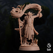 Sahuagin Druid - Arcane Minis | 32mm | Dino Domination | Fishfolk | Sorcerer