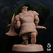 Dwarf Warden - Arcane Minis | 32mm | Dino Domination | Fighter | Knight | Guard