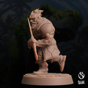 Dwarf Warden - Arcane Minis | 32mm | Dino Domination | Fighter | Knight | Guard