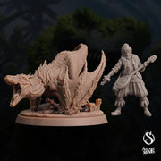 Featherscale Raptor - Arcane Minis | 32mm | Dino Domination | Flying Velociraptor | Dinosaur