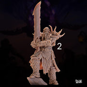 Human Frost Barbarian, Male- Arcane Minis | 32mm | Raiders of Ruin | Axe | Fighter | Skyboard | Airship