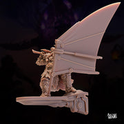 Human Frost Barbarian, Male- Arcane Minis | 32mm | Raiders of Ruin | Axe | Fighter | Skyboard | Airship