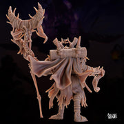 Gnoll Shaman - Arcane Minis | 32mm | Raiders of Ruin | Warlock | Sorcerer | Skyboard | Airship