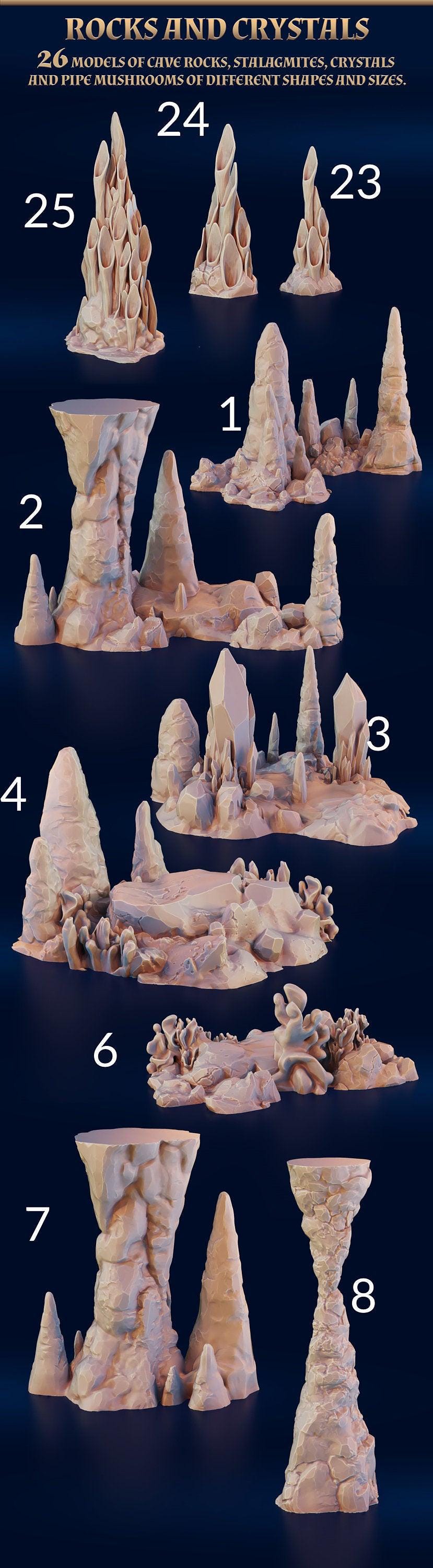 Giant Modular Mushrooms - Fungal Tunnels by 3DHexes