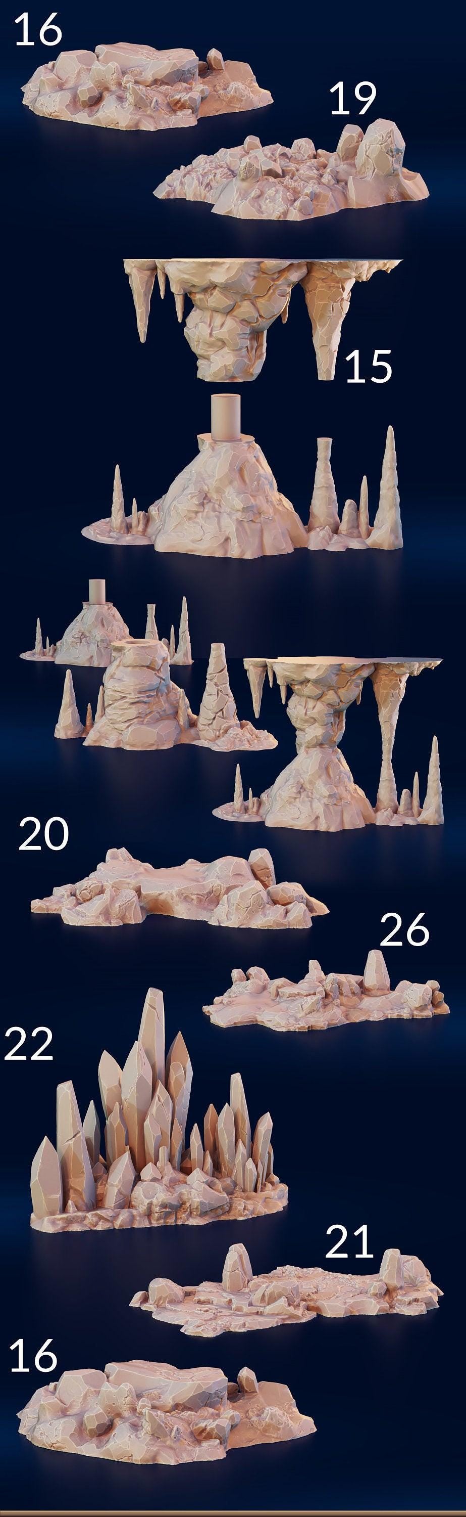 Giant Modular Mushrooms - Fungal Tunnels by 3DHexes