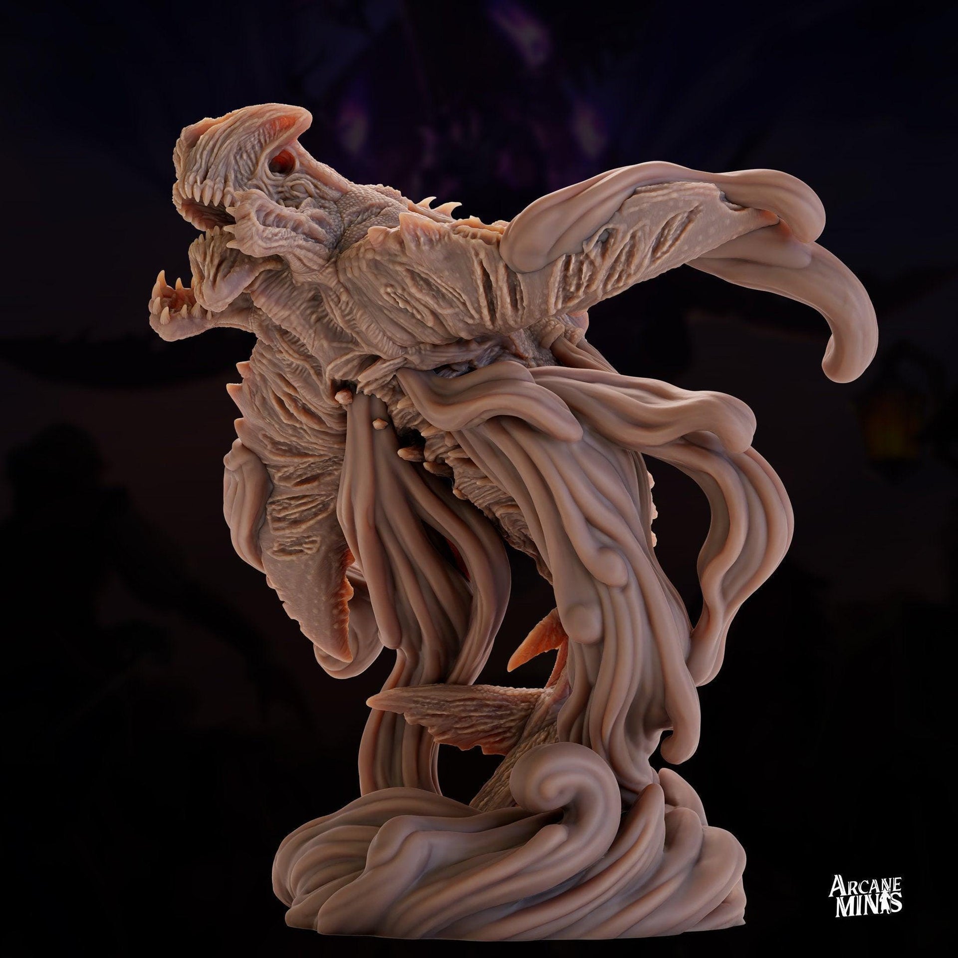 Undead Argolodon - Arcane Minis | 32mm | Raiders of Ruin | Alien | Sky Shark | Demon