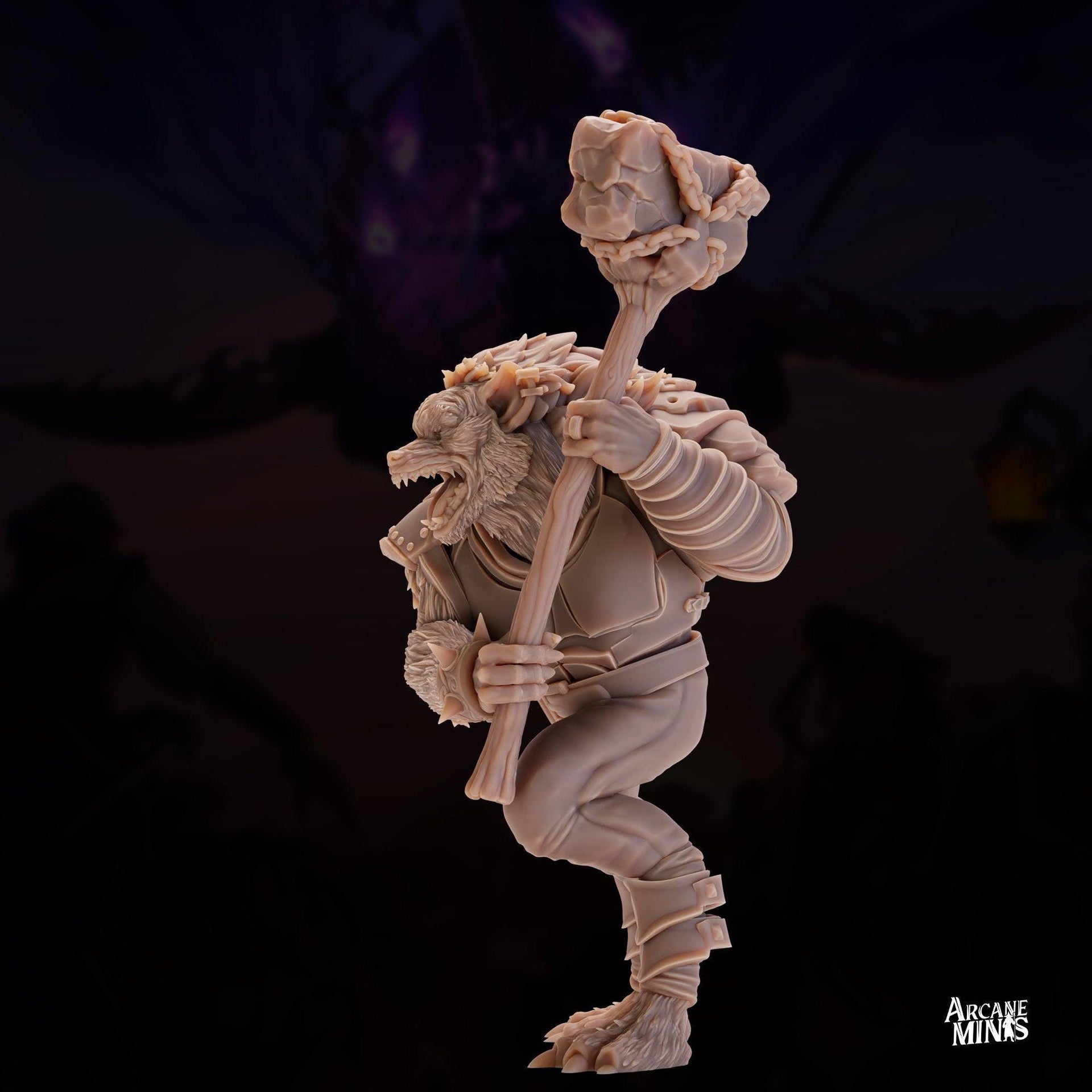 Gnoll Barbarian - Arcane Minis