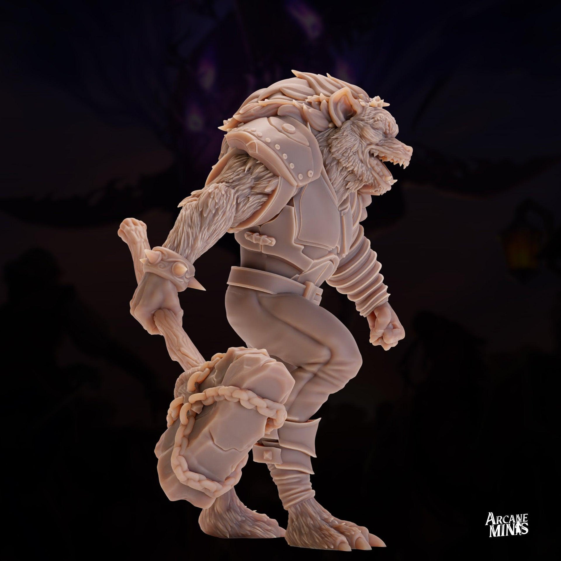 Gnoll Barbarian - Arcane Minis