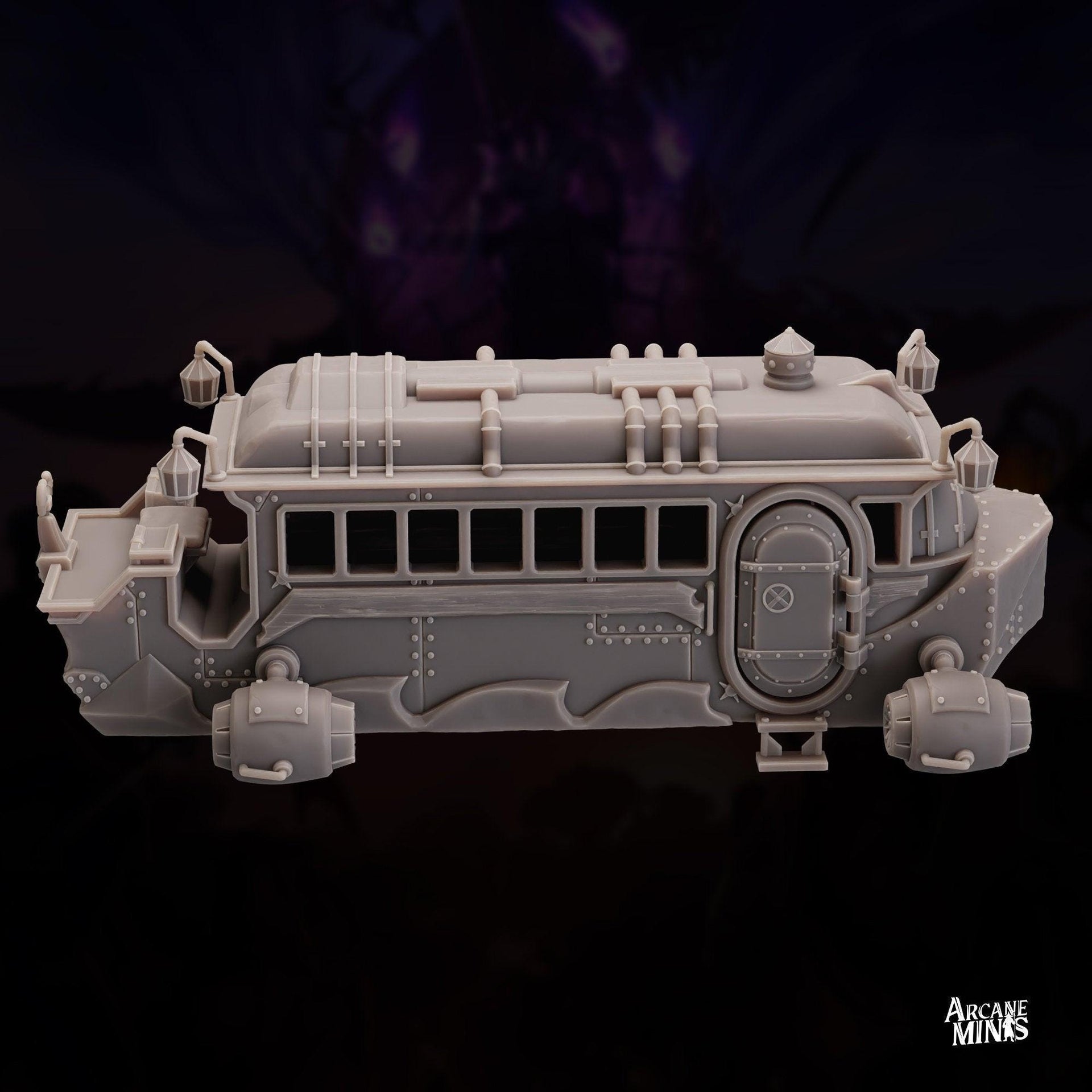 Oras Luxury Carriage - Arcane Minis | 32mm | Raiders of Ruin | Flying | Streampunk | Horse Drawn