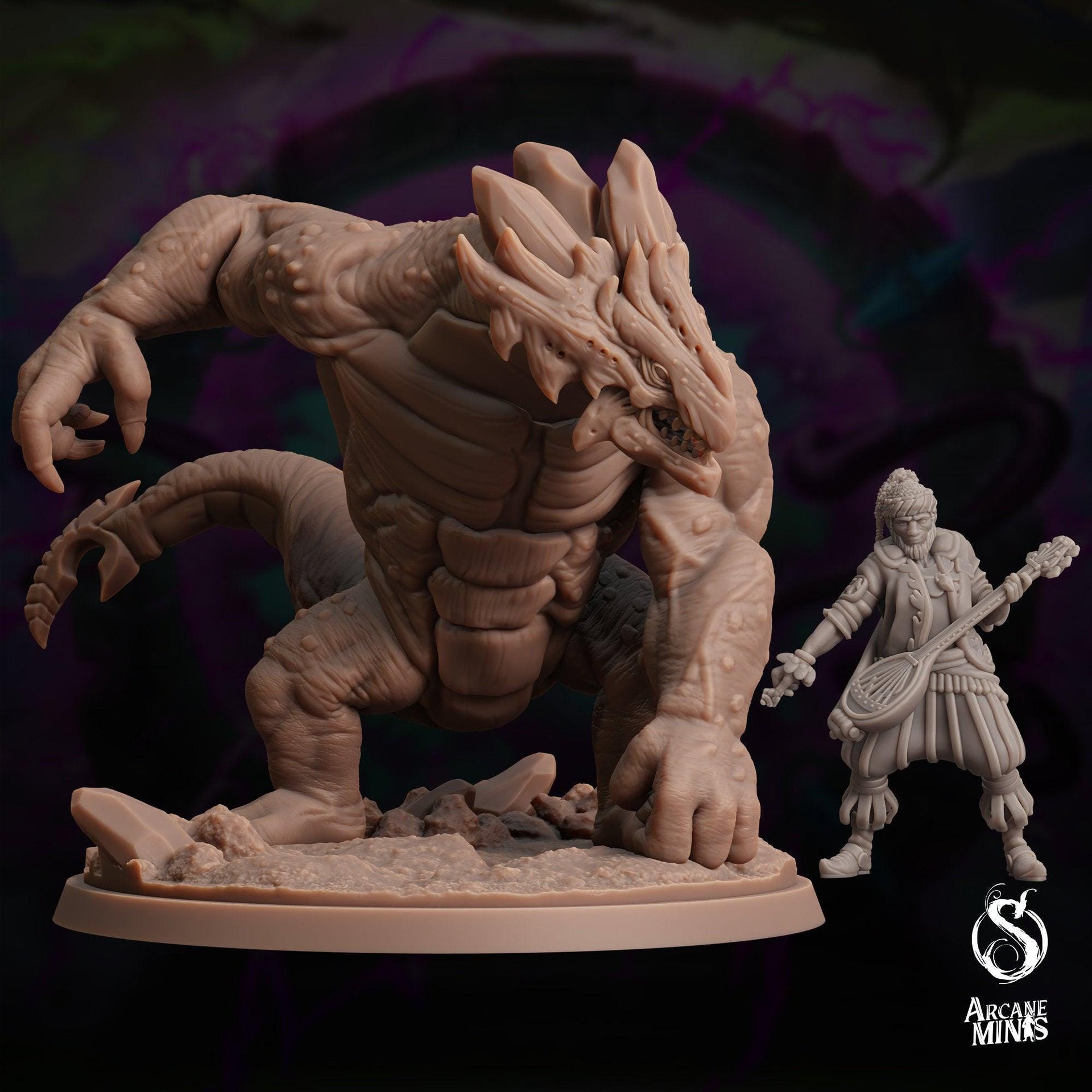 Voidborn Praetilix, Alien Brute - Arcane Minis | 32mm | The Skybreaker Chronicles | Demon