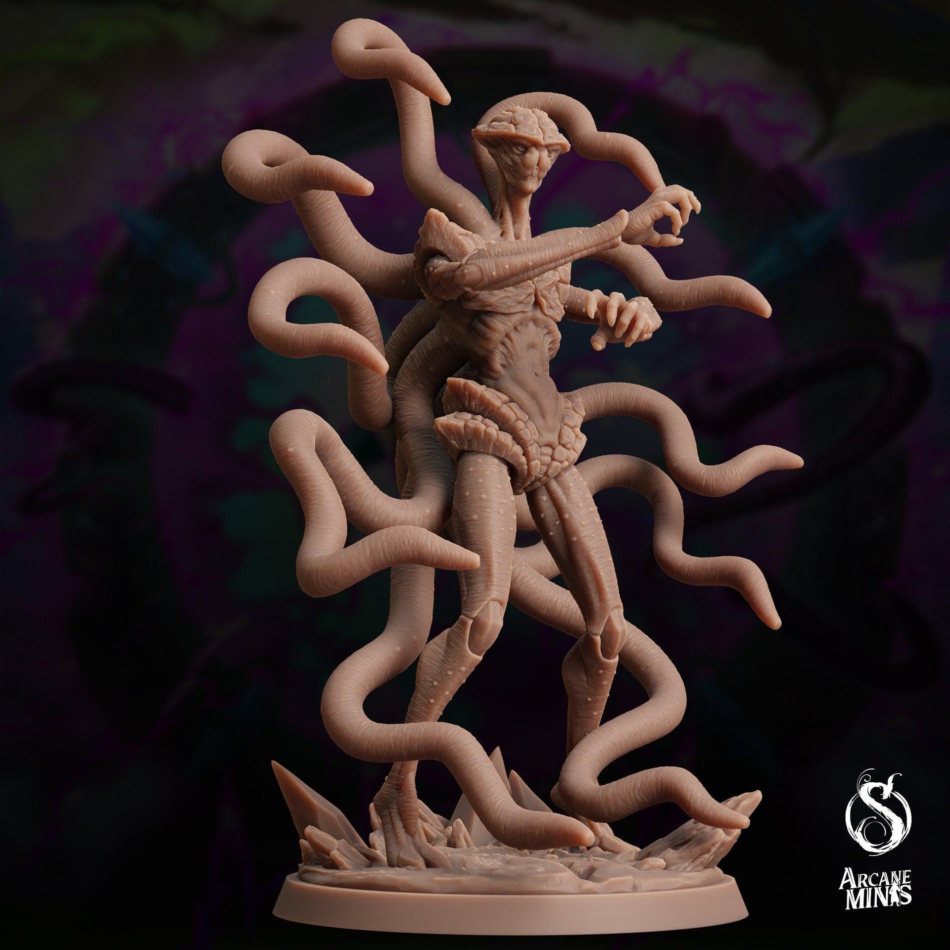 Voidborn Nihilex, Tentacle Alien - Arcane Minis | 32mm | The Skybreaker Chronicles | Demon | Old One