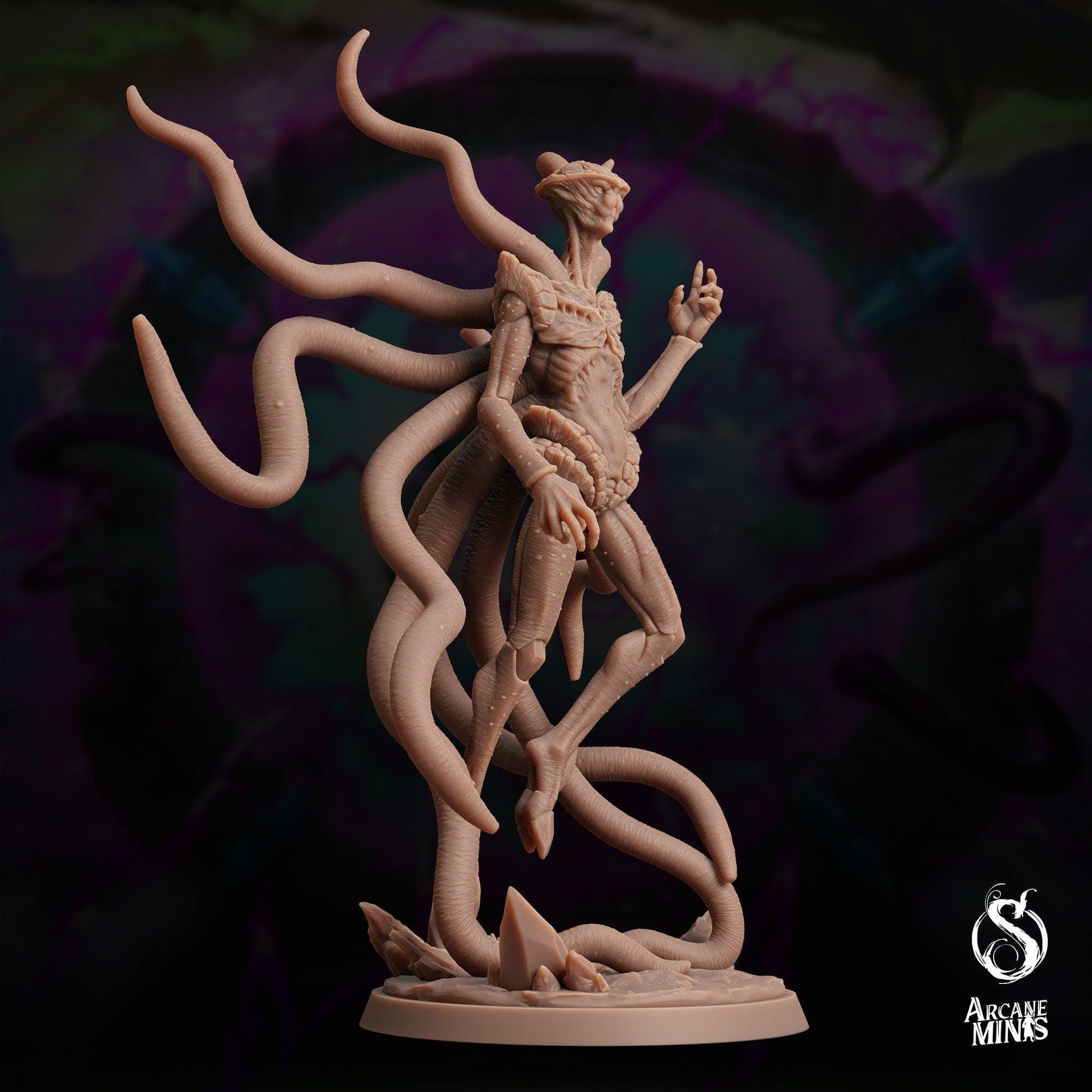Voidborn Nihilex, Tentacle Alien - Arcane Minis | 32mm | The Skybreaker Chronicles | Demon | Old One