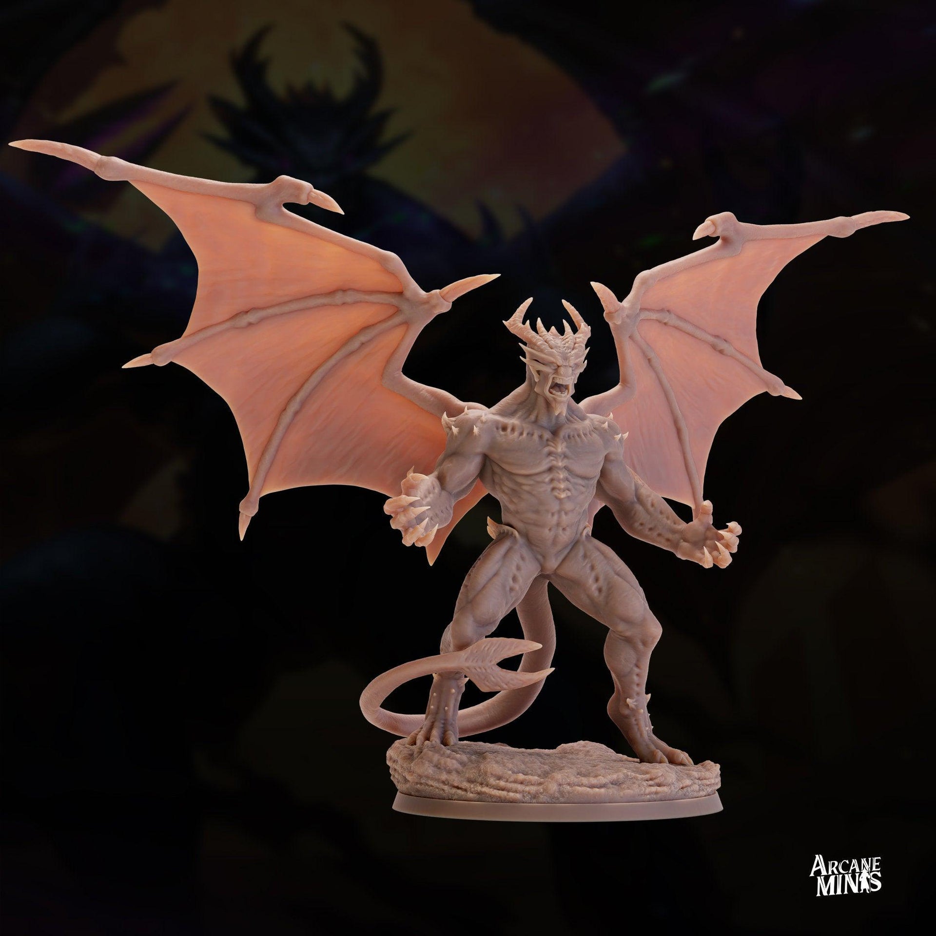 Pitch Demon - Arcane Minis | 32mm | Monster Madness | Devil | Champion | Lord