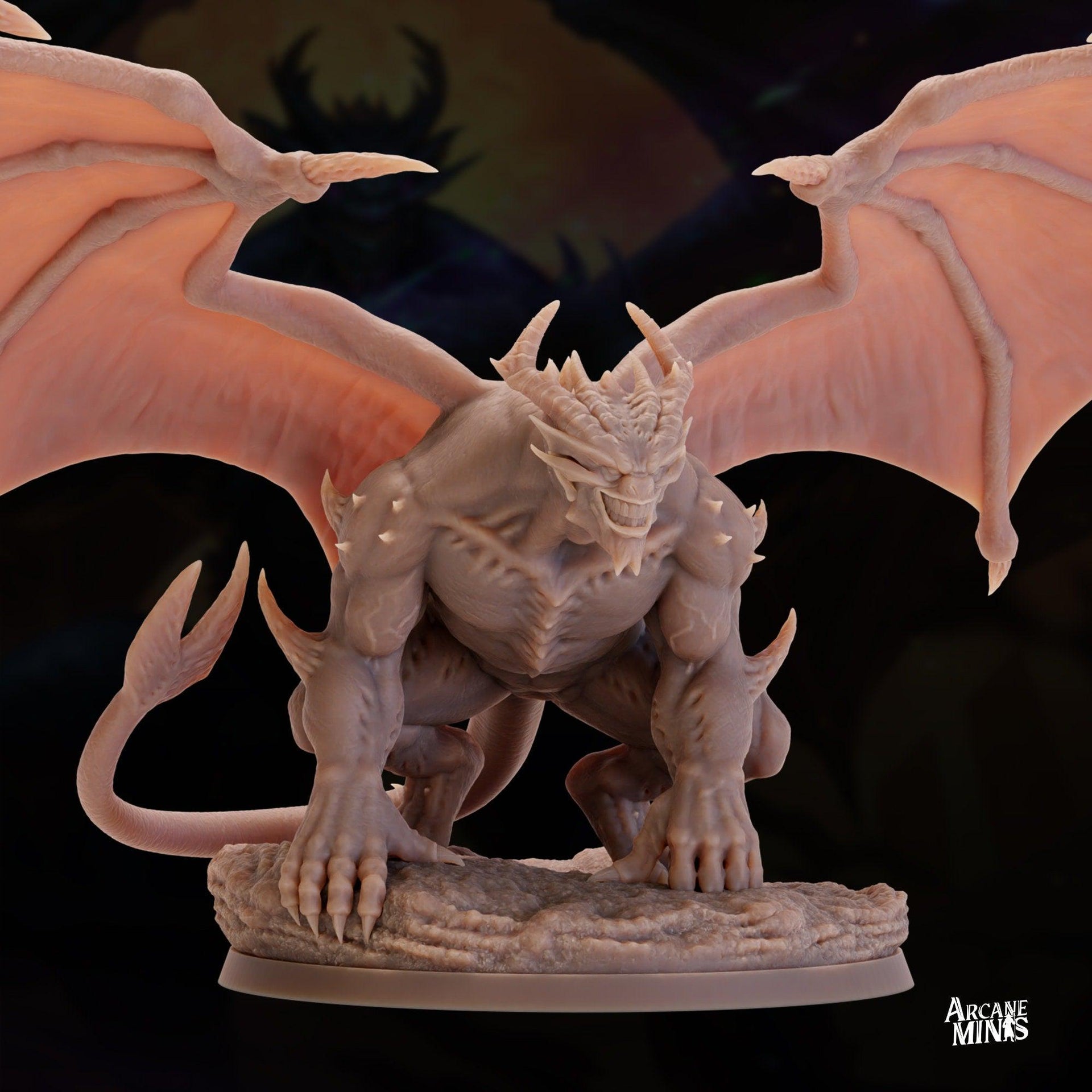 Pitch Demon - Arcane Minis | 32mm | Monster Madness | Devil | Champion | Lord