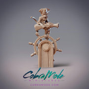 Monkey Guard Hazi, Chimp Pirate - CobraMode | Miniature | Wargaming | Roleplaying Games | 32m | Sailor