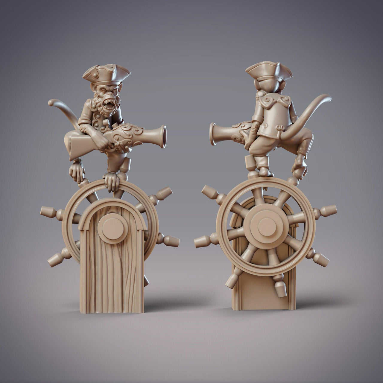 Monkey Guard Hazi, Chimp Pirate - CobraMode | Miniature | Wargaming | Roleplaying Games | 32m | Sailor