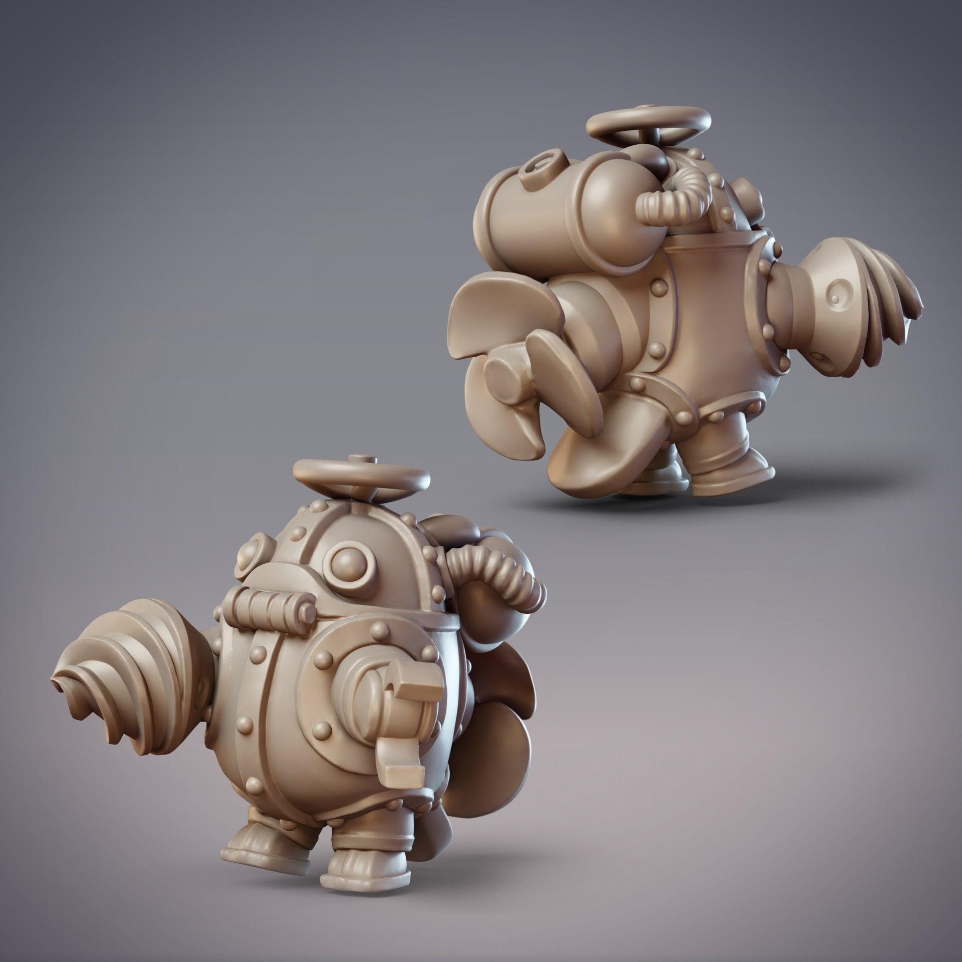 Boondaburra Divers, Platypus Diving Suit - CobraMode | Miniature | Wargaming | Roleplaying Games | 32m | Steampunk | Robot