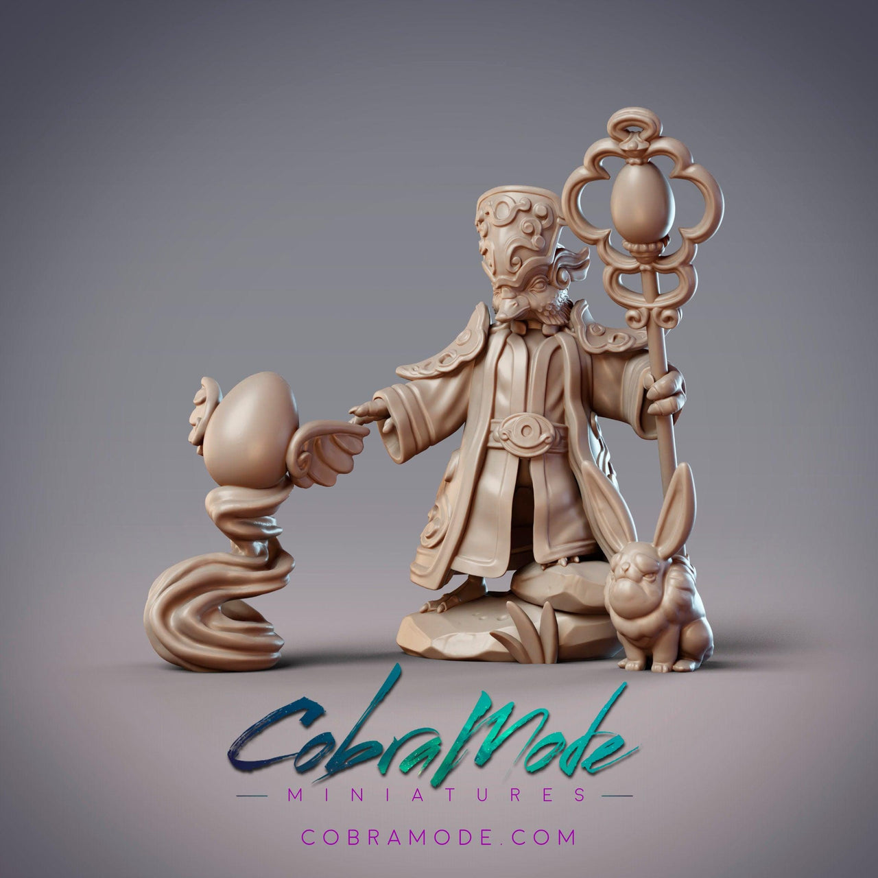 YuanYang Mage Bright Expanse - CobraMode | Miniature | Wargaming | Roleplaying Games | 32m | Duck | Birdfolk