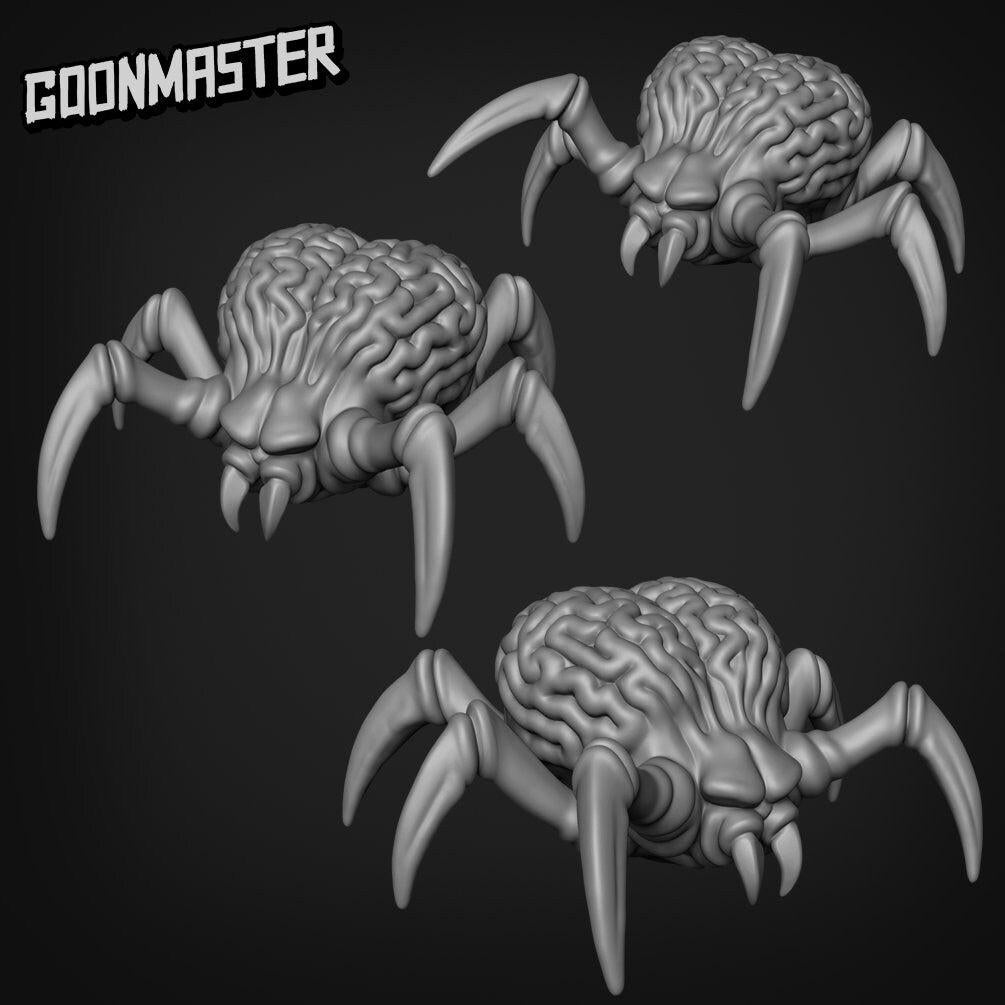 Brain Spiders - Goonmaster | Psionic Squids | Miniature | Wargaming | Roleplaying Games | 32mm | Alien
