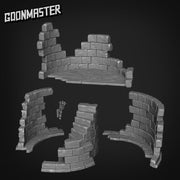 Tower Ruins - Goonmaster | Bunny Brigade Miniature | Wargaming | Roleplaying Games | 32mm | Castle | Fortress