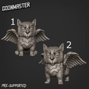 Owl Gryph Pup- Goonmaster | Sky Elves | Miniature | Wargaming | Roleplaying Games | 32m | Gryphon | Cat