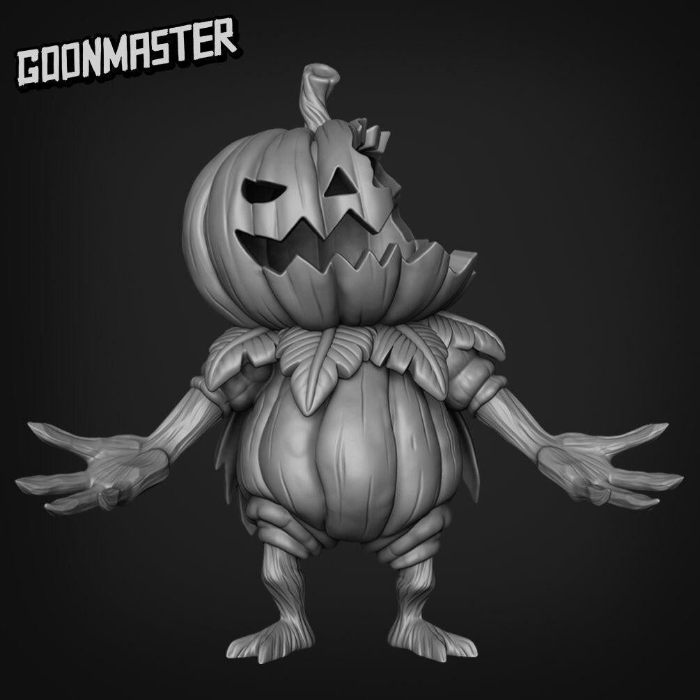 Lumpkin, Little Pumpkin Folk - Goonmaster | Miniature | Spooky Town | Wargaming | Roleplaying Games | 32mm | Jack-o-lantern