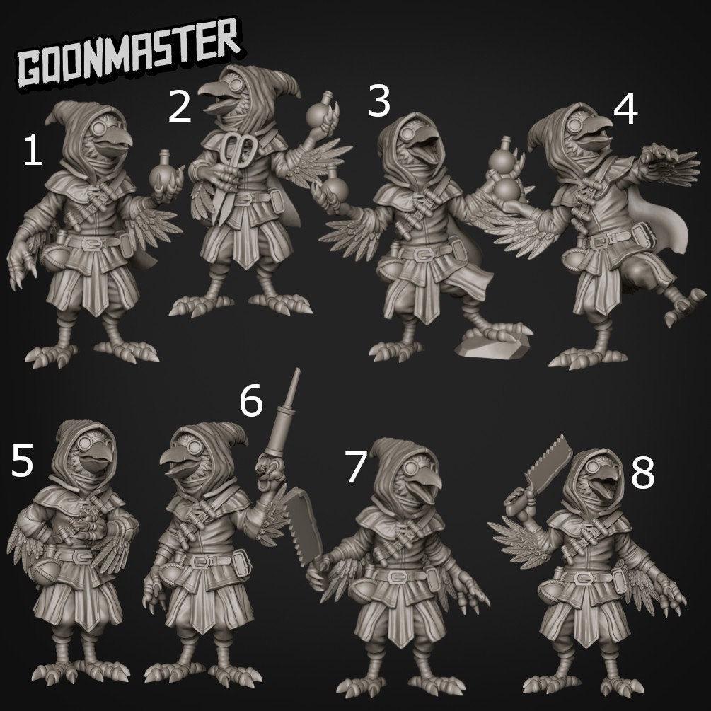 Plague Bird - Goonmaster | Plague Birds | Miniature | Wargaming | Roleplaying Games | 32mm | Plague Doctor | Crow