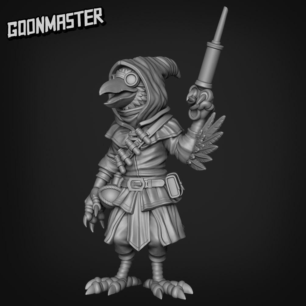 Plague Bird - Goonmaster | Plague Birds | Miniature | Wargaming | Roleplaying Games | 32mm | Plague Doctor | Crow