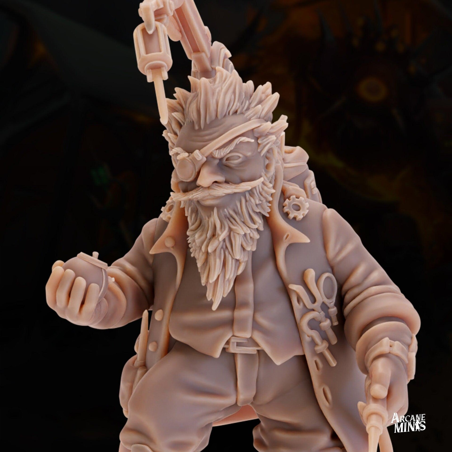 Gnome Inventor- Arcane Minis | 32mm | Toymakers Terror | Engineer | Artificer