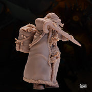 Drekon Santa Infiltrator- Arcane Minis | 32mm | 3 kobolds in a trenchcoat | Rogue | Assassin