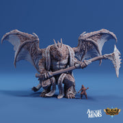 Drekon Tyrant- Arcane Minis | 32mm | Colossal Dragon Folk | Champion | Fighter | King | Lord