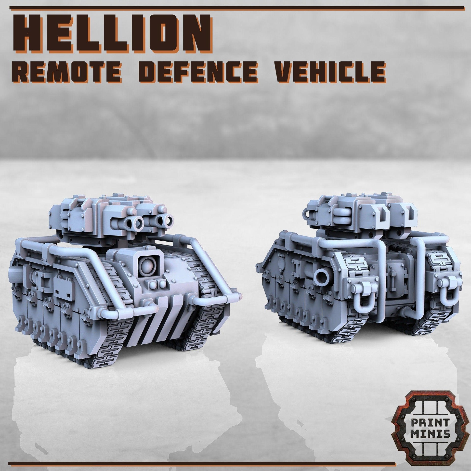 Hellion, Demolitions Vehicle - Print Minis | Sci Fi | Tank | Drone | Crawler
