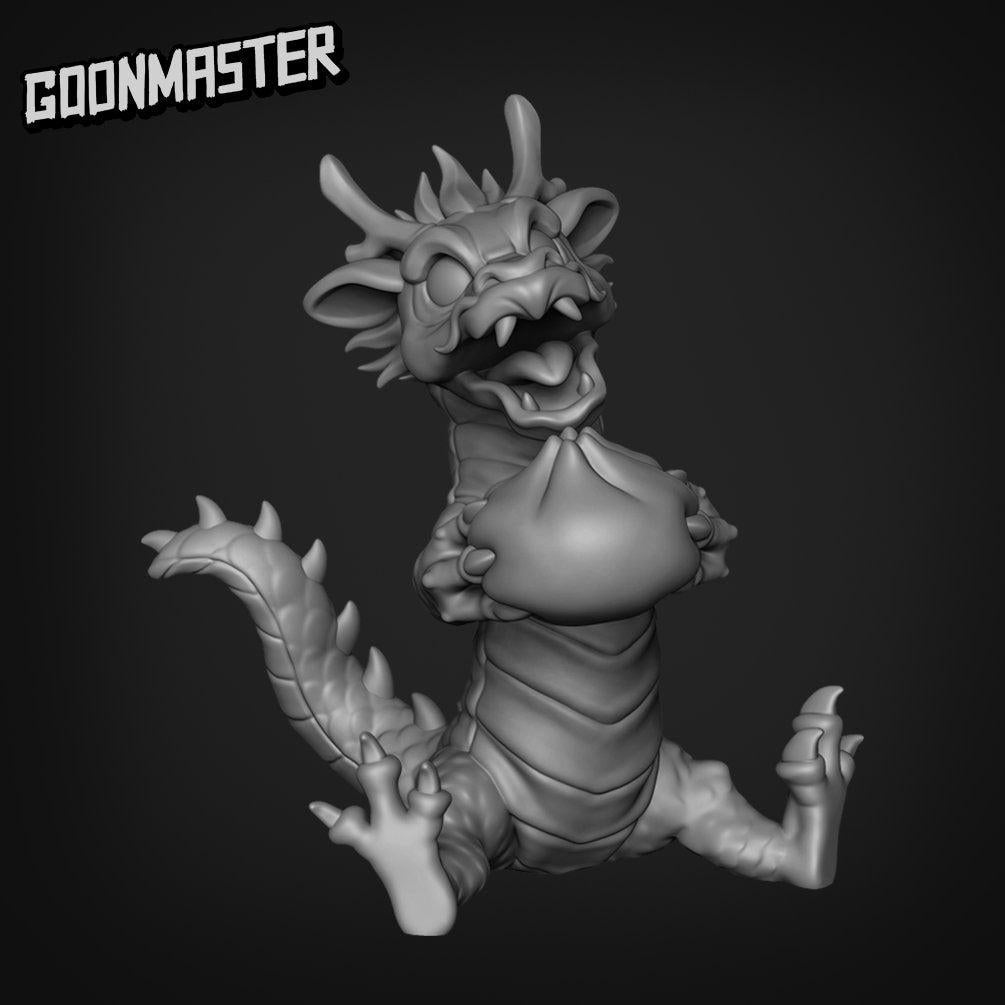 Baby Dragon - Goonmaster | Miniature | Wargaming | Roleplaying Games | 32mm | Dumpling | Wyvern | Wyrm