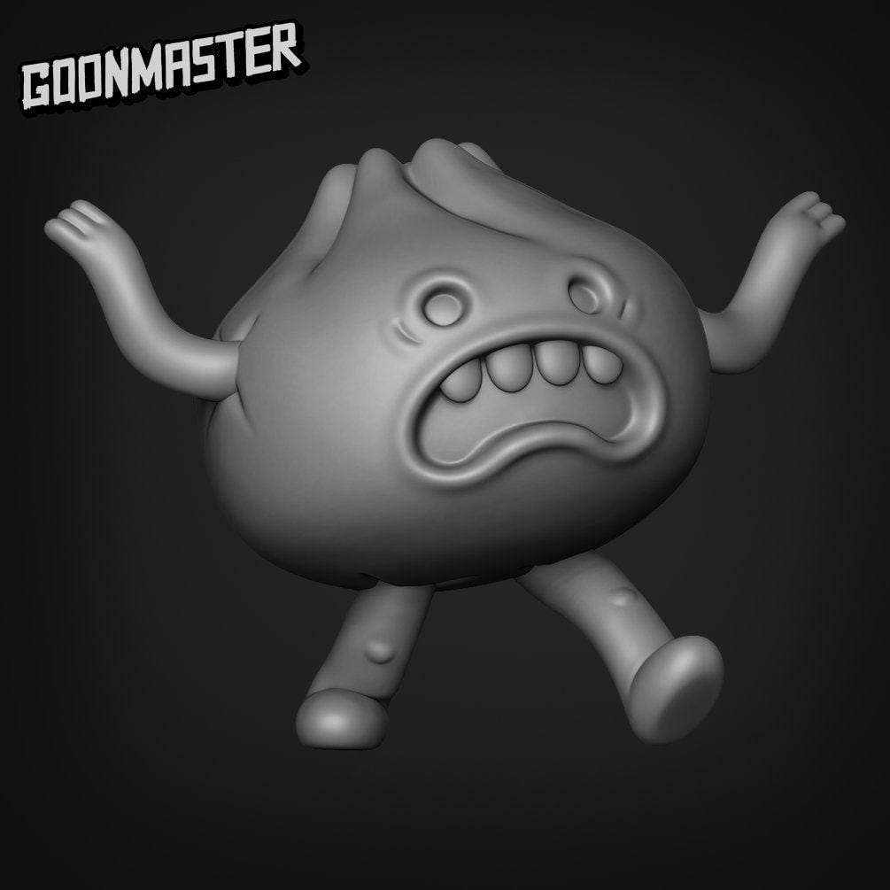 Dumpling Folk - Goonmaster | Miniature | Wargaming | Roleplaying Games | 32mm | Elemental | Food
