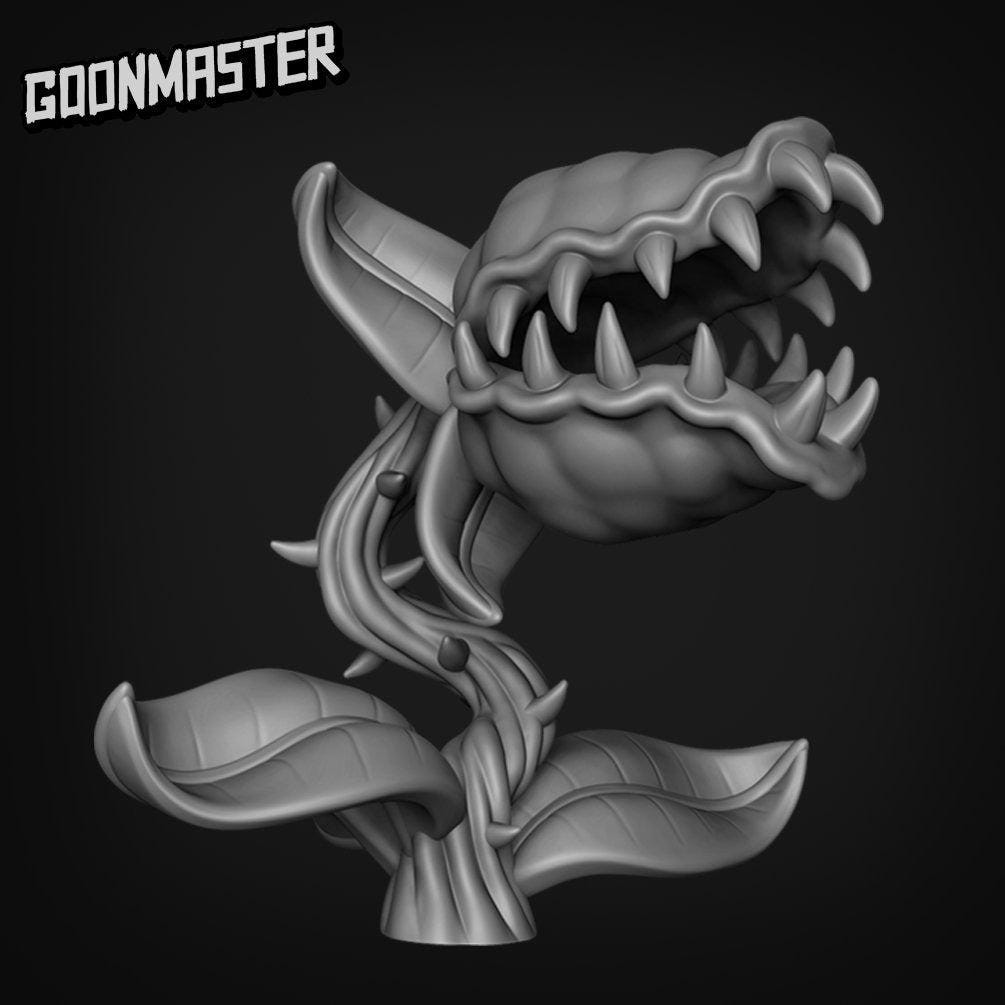 Carnivorous Plants - Goonmaster | Miniature | Wargaming | Roleplaying Games | 32mm | Man Eating | Jungle