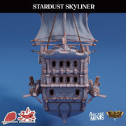 Stardust Skyliner Airship - Arcane Minis | 32mm | Destroyer | Sails | Pirate Ship