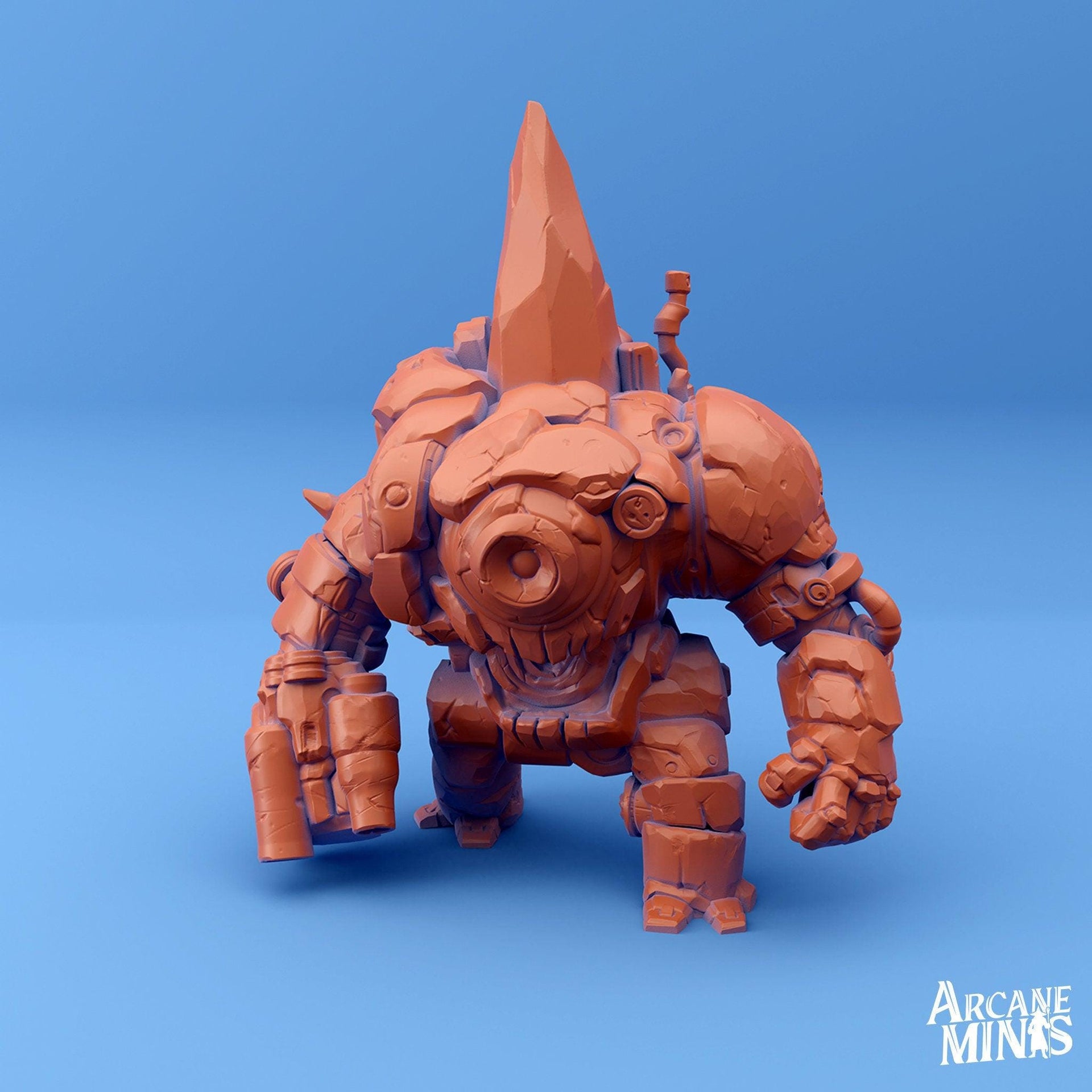 Sordalite Golem - Arcane Minis | 32mm | Huge | Airship | Crystal | Boat | Steampunk