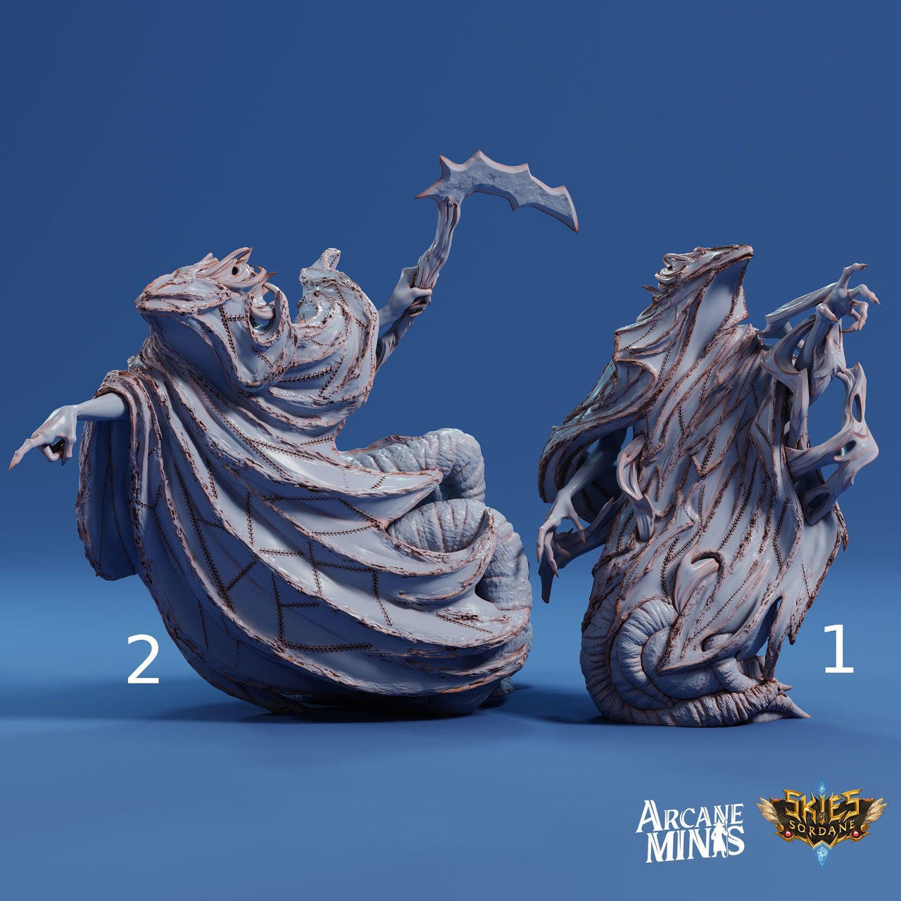 Ethershade - Arcane Minis | 32mm | The Nightmare Express | Ghost | Wraith | Rags | Demon | Devil | Death