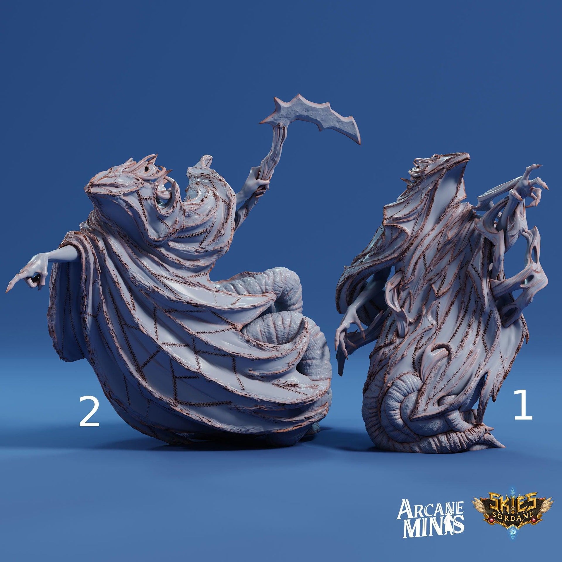 Ethershade - Arcane Minis | 32mm | The Nightmare Express | Ghost | Wraith | Rags | Demon | Devil | Death