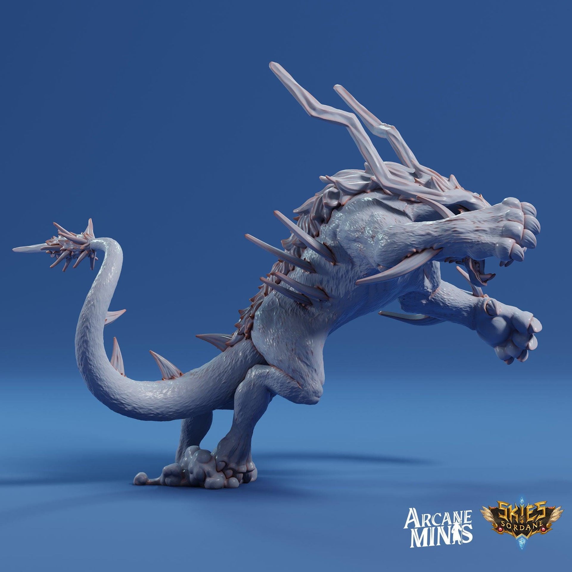 Abyssal Bonestalker, Lion Demon - Arcane Minis | The Tangled Hunt | 32mm | Alien | Tiger
