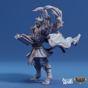 Kizaru Sorcerer- Arcane Minis | The Tangled Hunt | 32mm | Catfolk | Wizard | Spell Effect