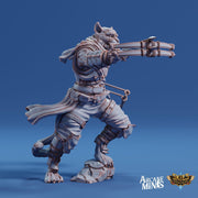 Kizaru Rogue - Arcane Minis | The Tangled Hunt | 32mm | Catfolk | Bandit | Pirate | Crossbow